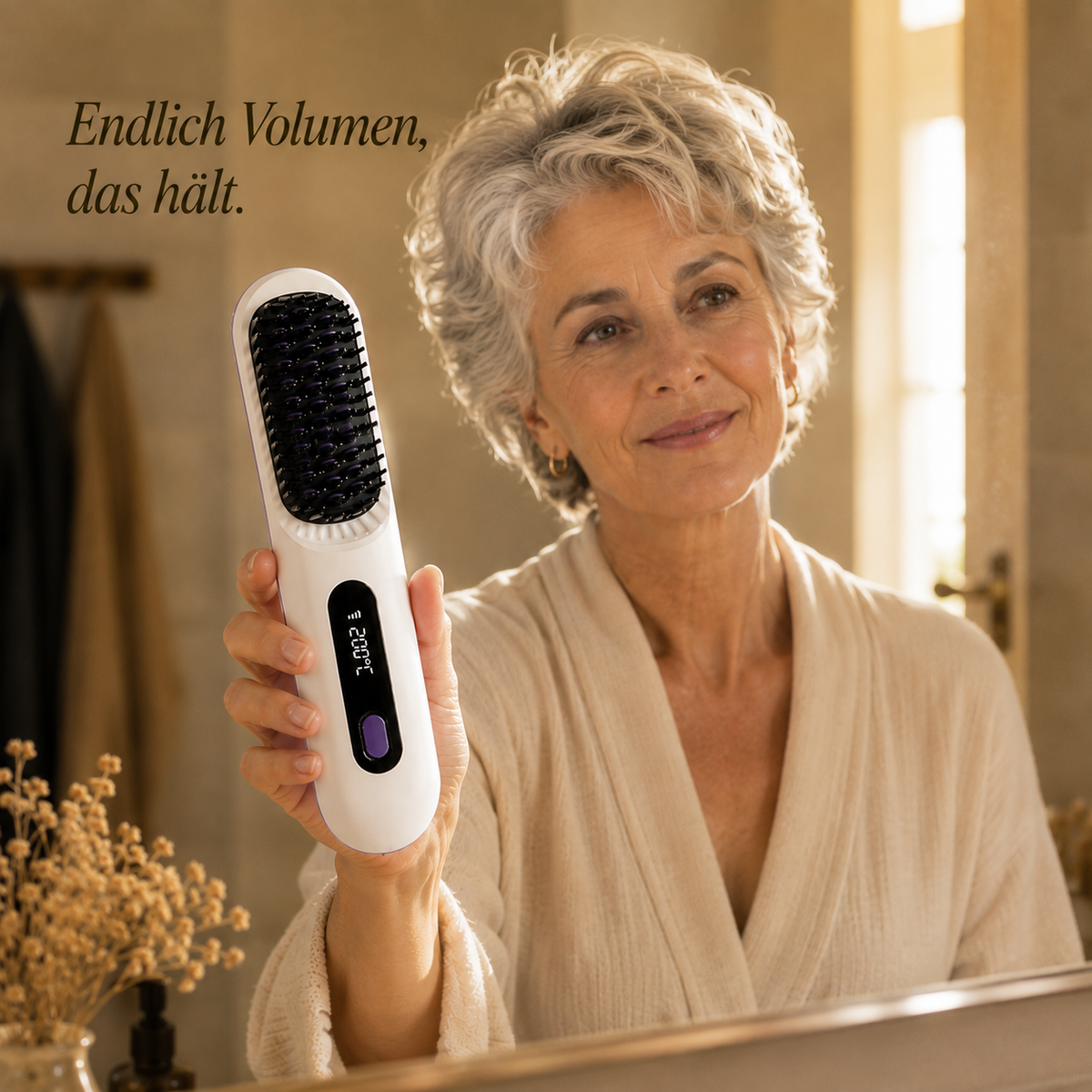 Lunvé Heat Brush | Mehr Volumen für kurzes Haar