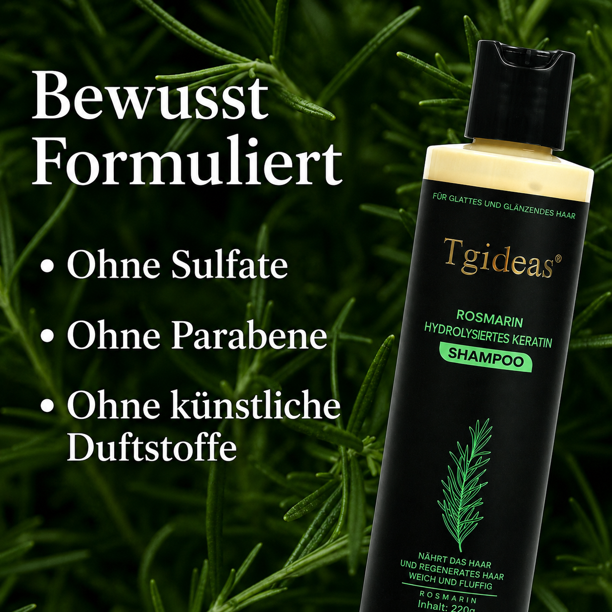 Lunvé Rosemary Ritual | Belebendes Shampoo mit Rosmarin & Keratin